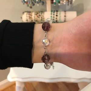 Purple Crystal Bracelet